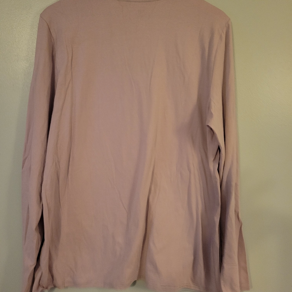 J. JILL light dusty purple Long Sleeve Tee XL Tried on, EUC - Picture 2 of 3